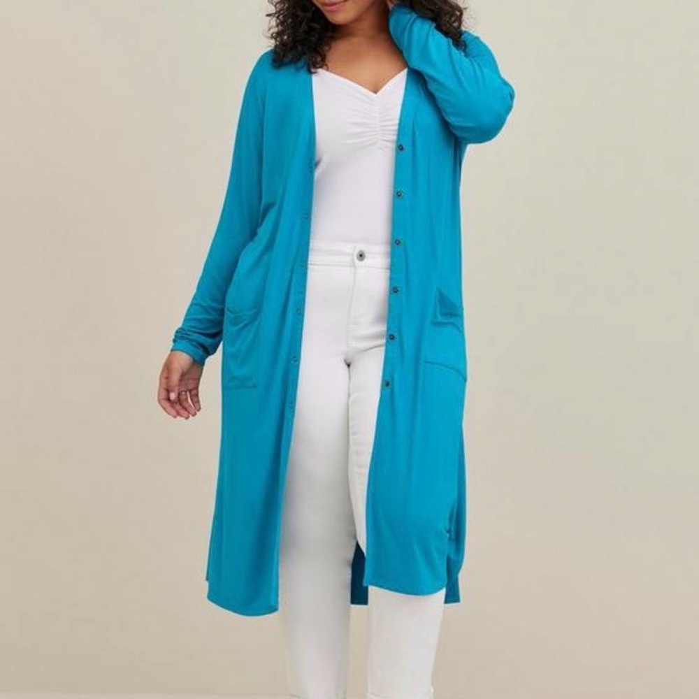 TORRID Super Soft Longline Cardigan Button-Front